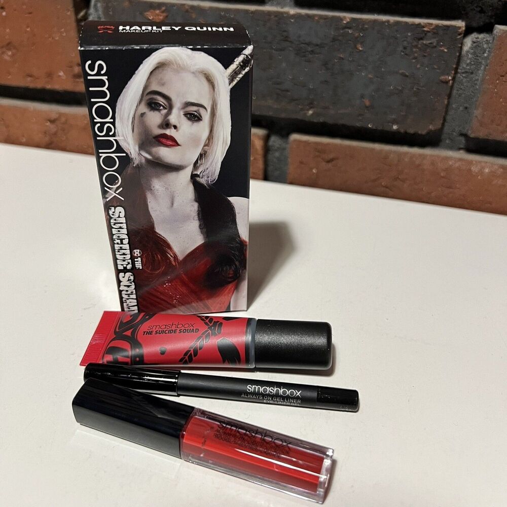 Smashbox Suicide Squad Harley Quinn Make-up Kit 3 Piece Shadow, Liner, Lipstick